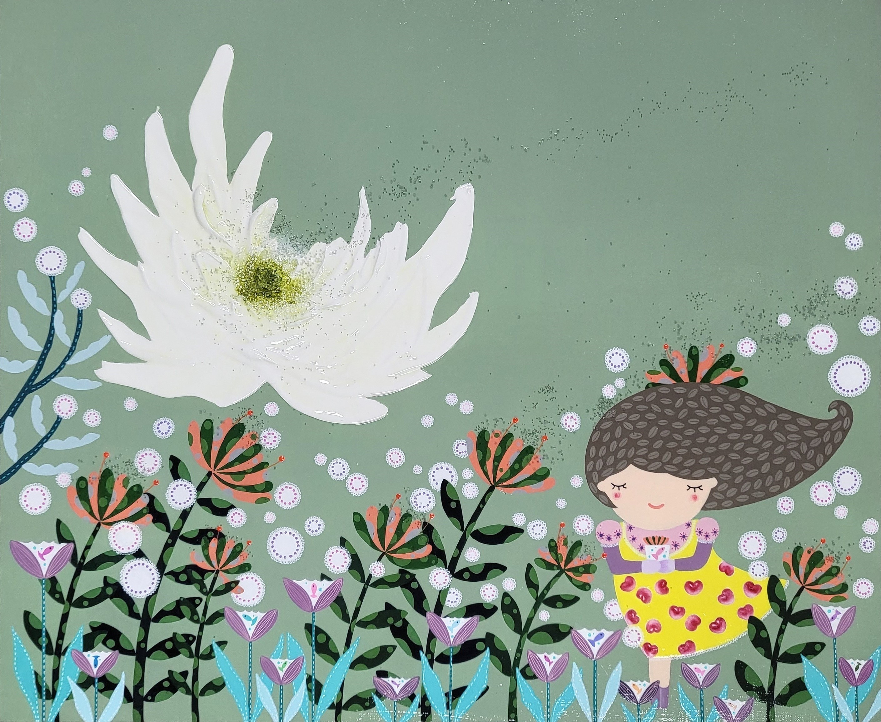 Hello Bo-bong  Look  물꼬이 꽃