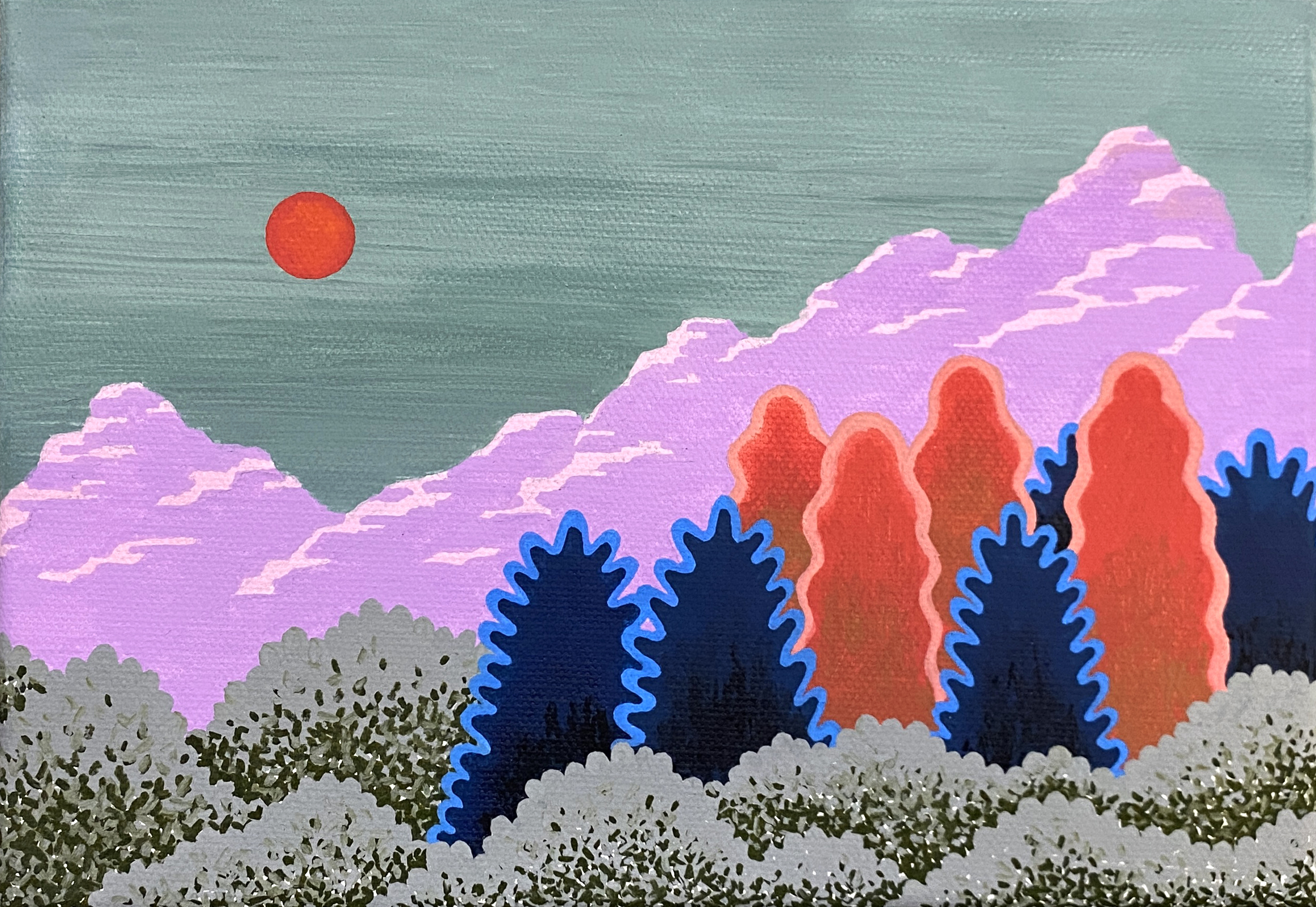 정원(Sun and creepy trees)